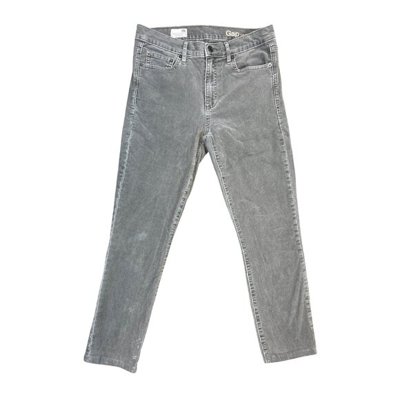 GAP 1969 Modern Stretch True Skinny Corduroy Jeans in Pavement Gray - Picture 1 of 5
